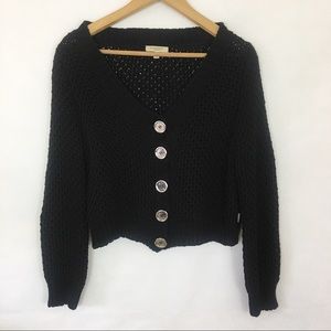 Burberry wide knit cropped cardigan